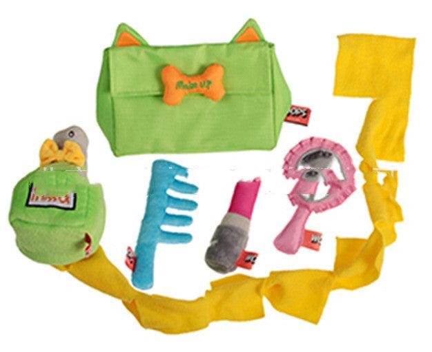 Interactive Plush Squeaky Dog Toy Set: Hide And Seek Fun