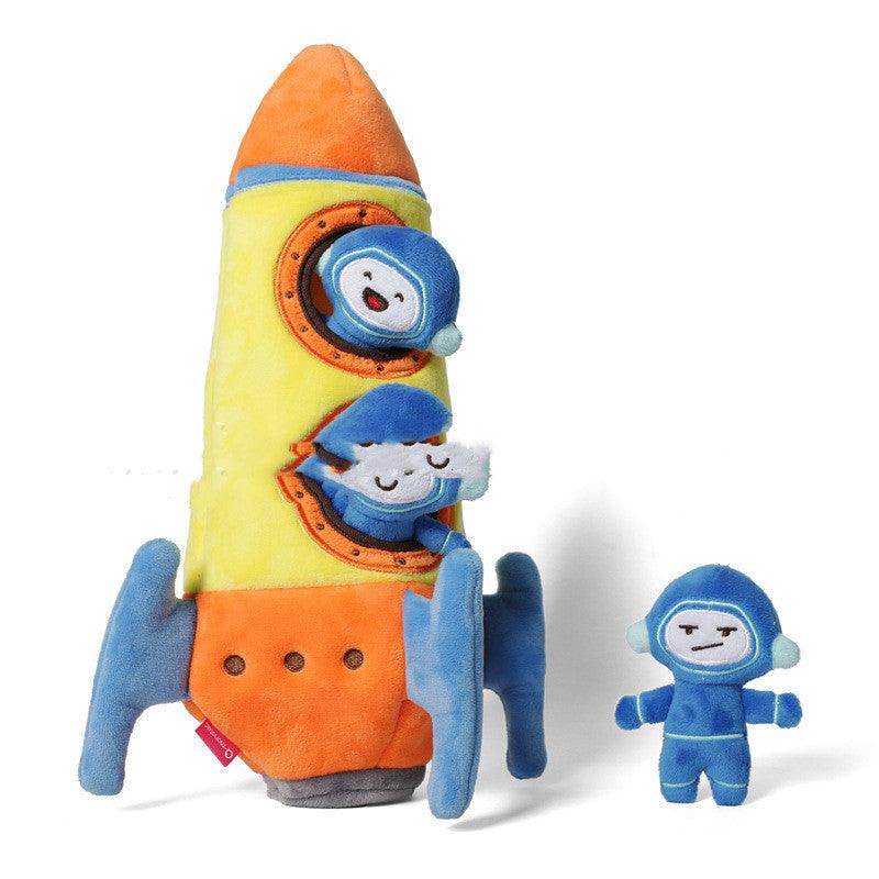 Interactive Plush Squeaky Dog Toy Set: Hide And Seek Fun