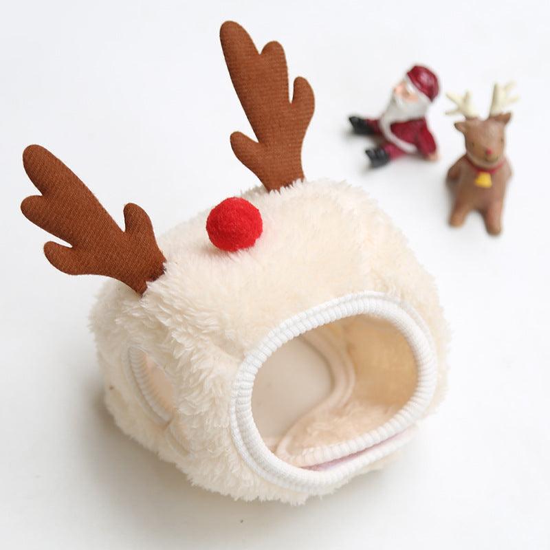 Festive Pet Christmas Hat And Saliva Towel Set - Perfect For Your Furry Friends!