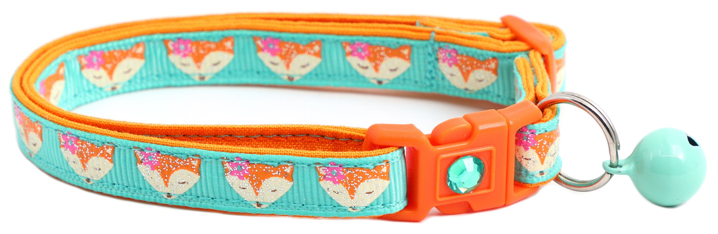Foxes Breakaway Cat Collar-1