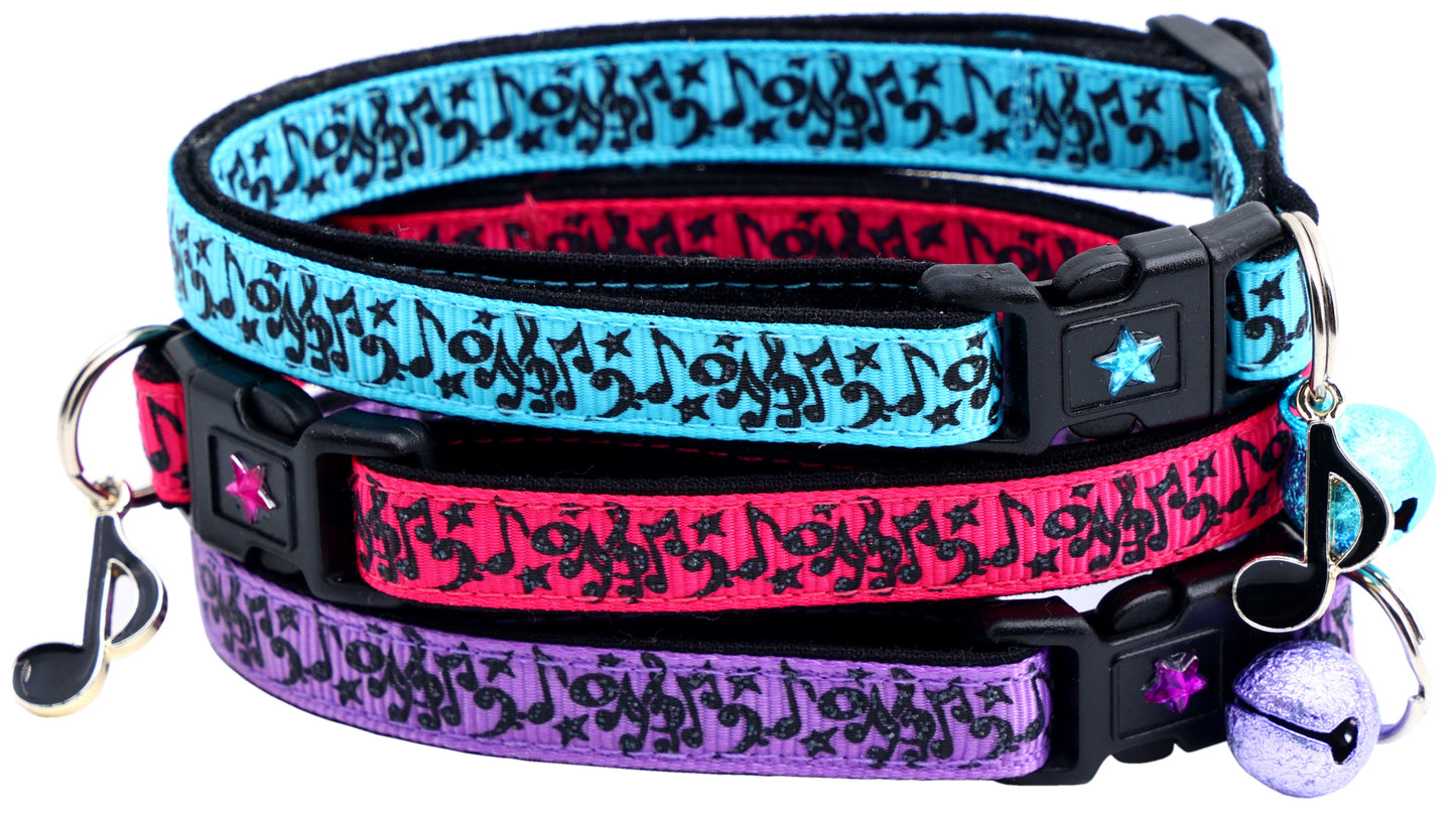 Music Notes Cat Collar-0