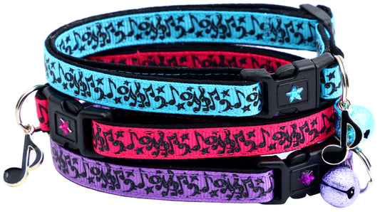 Music Notes Cat Collar-0