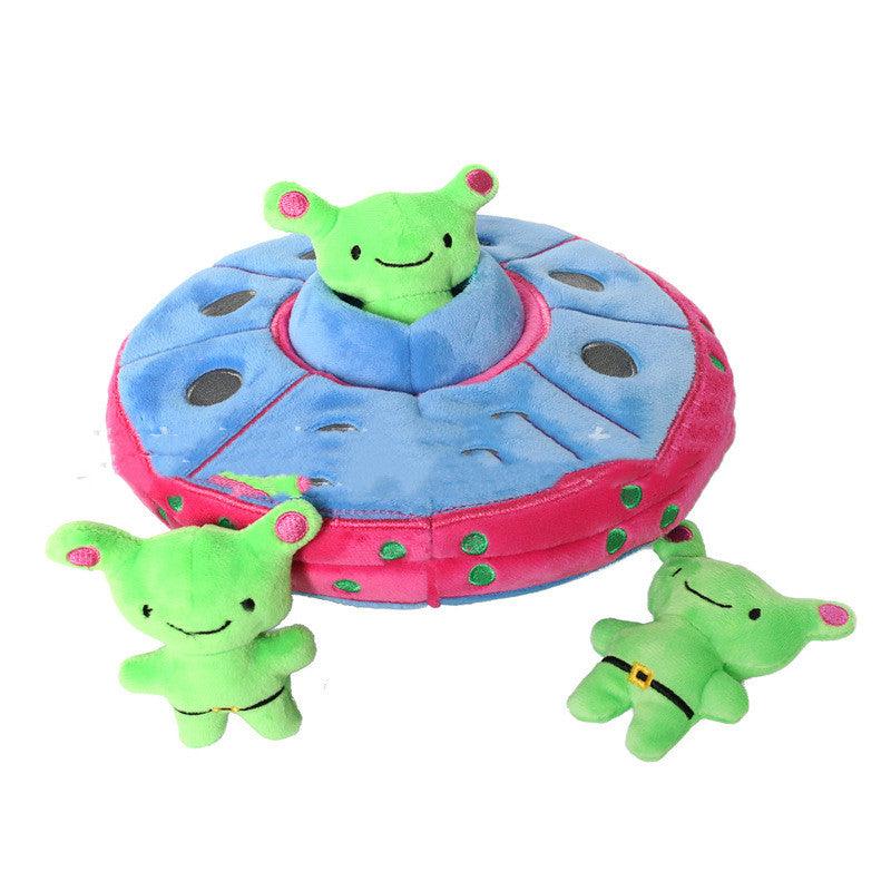 Interactive Plush Squeaky Dog Toy Set: Hide And Seek Fun