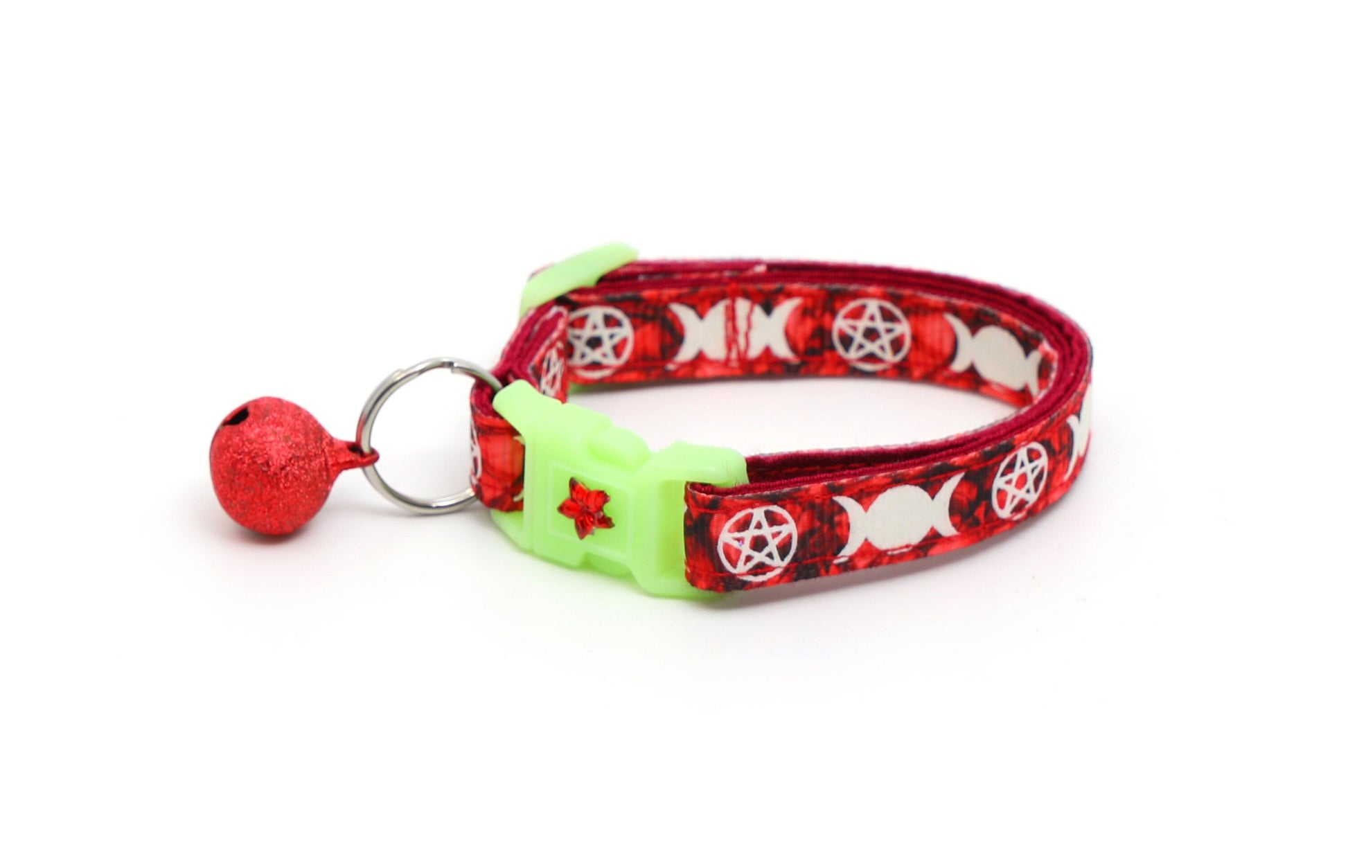 Witch's Familiar on Ruby Cat Collar-1